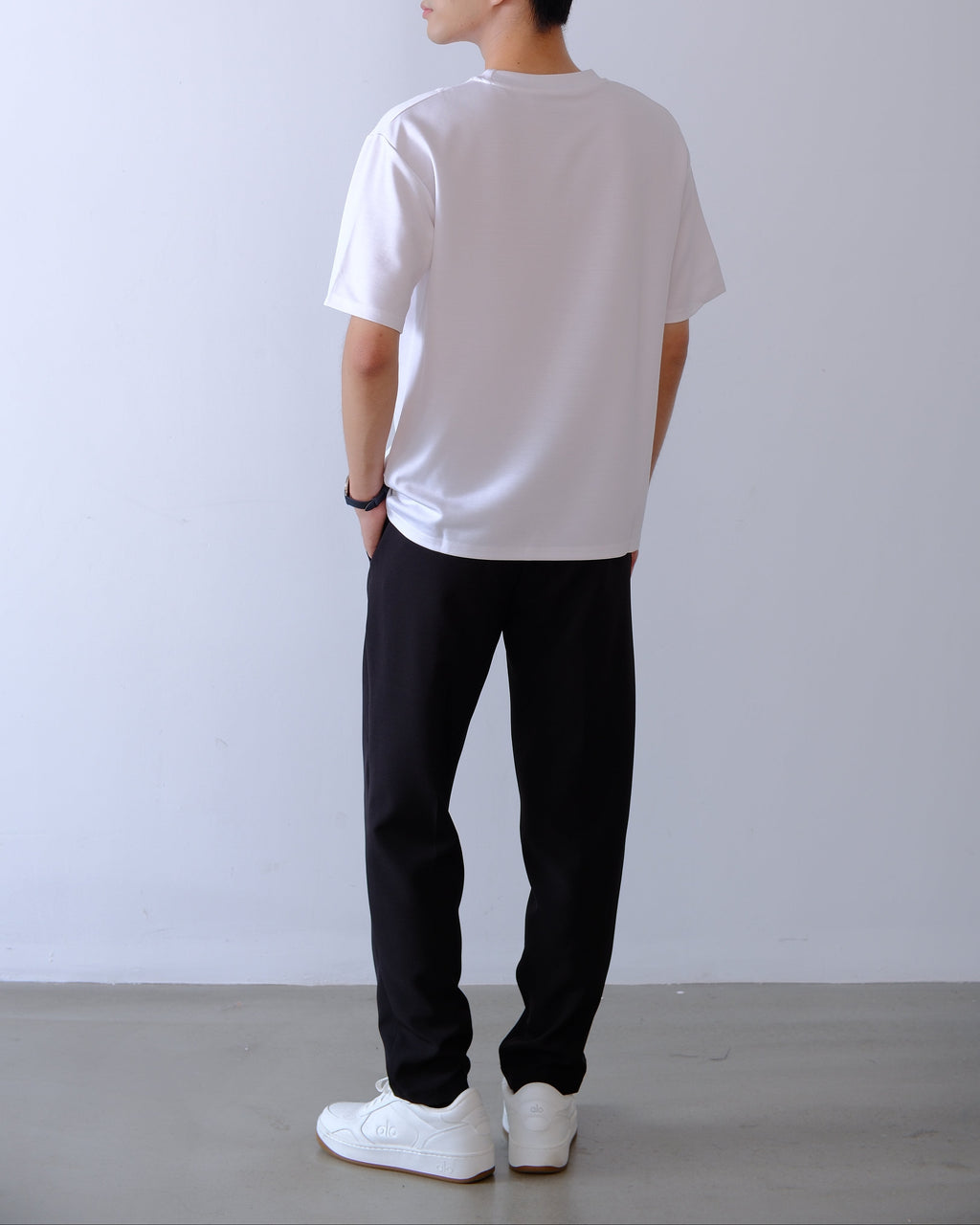 Foundational Classic-Fit Trousers Matte Black