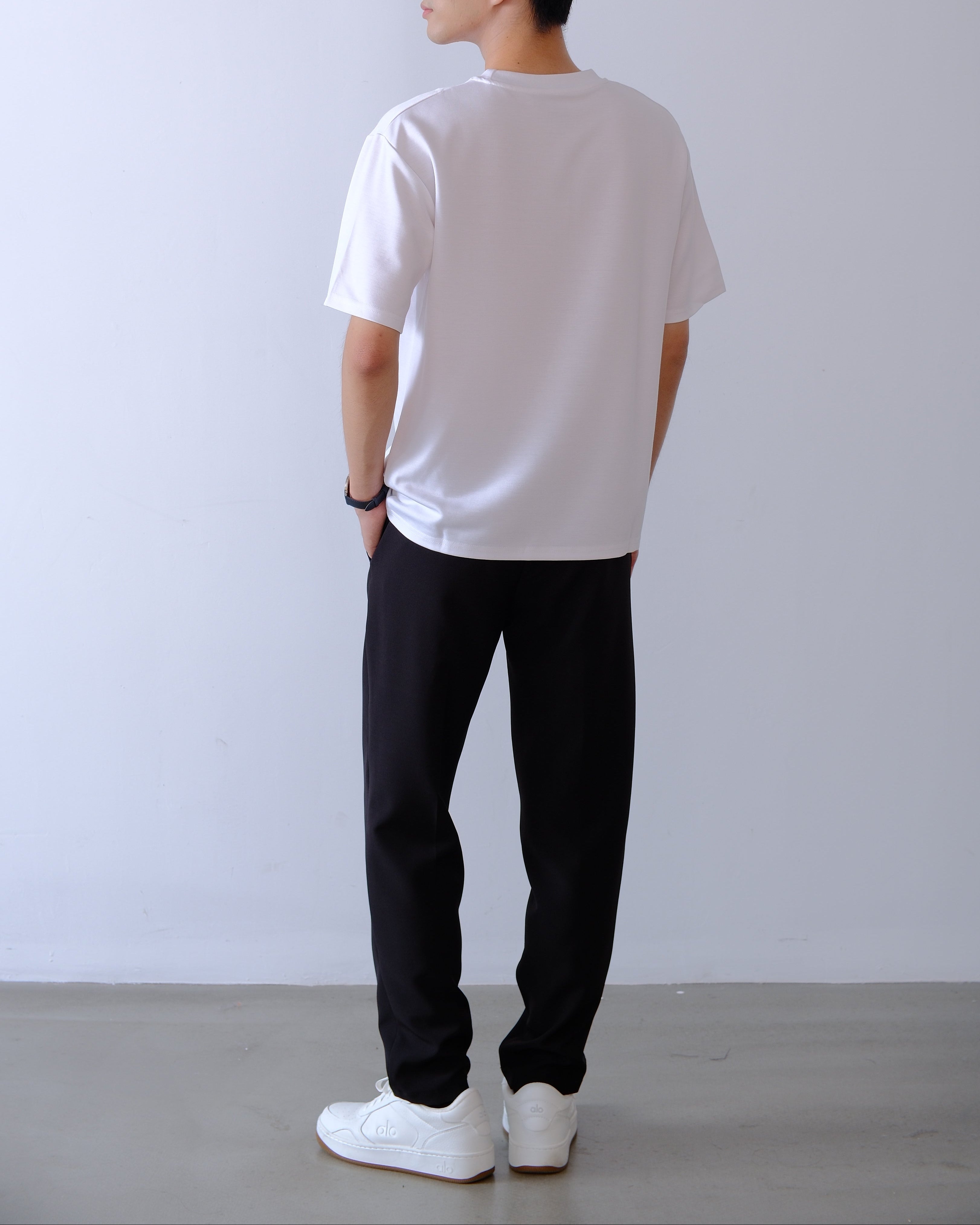 Foundational Classic-Fit Trousers Matte Black