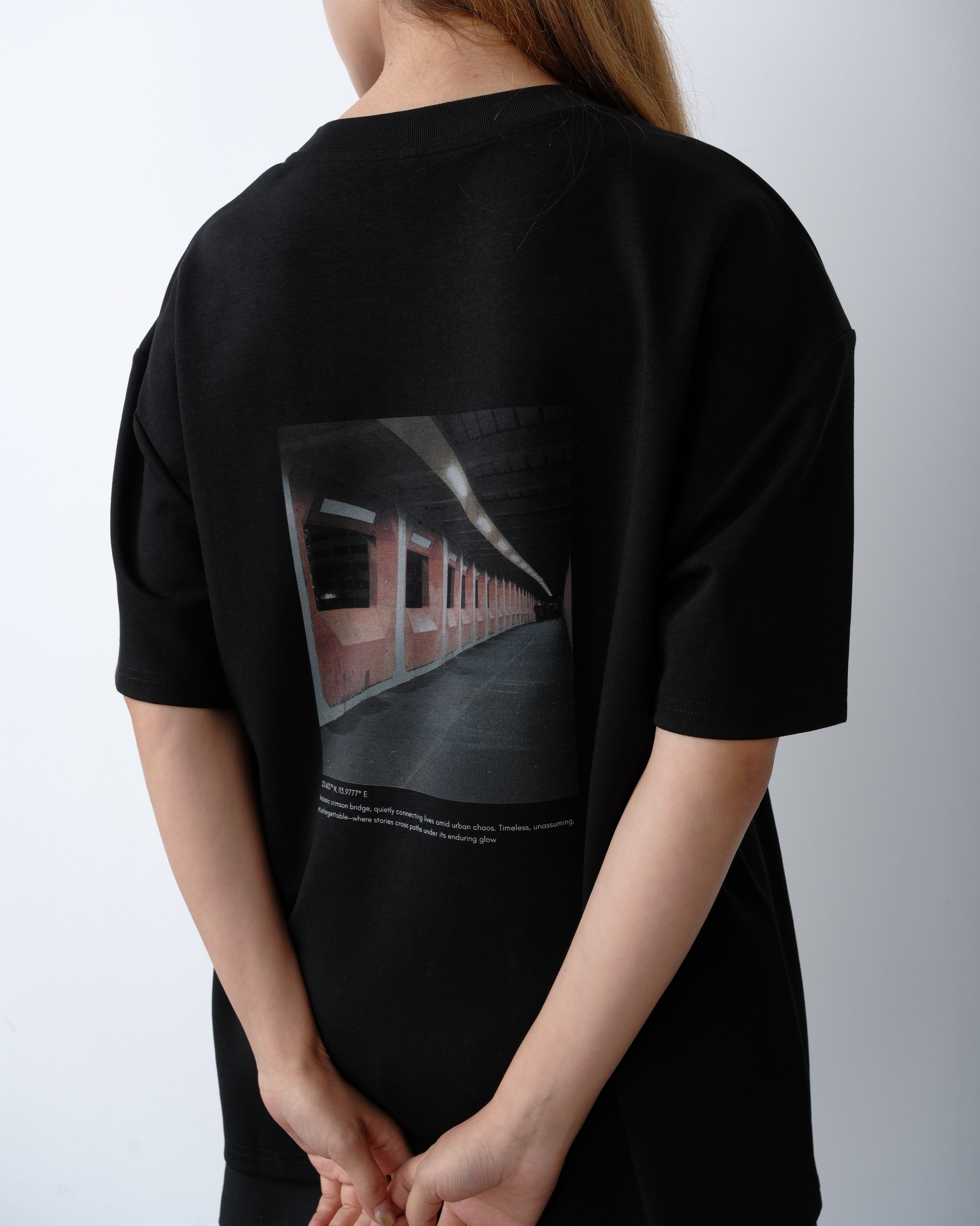 D852 Oversized T-Shirt Matte Black