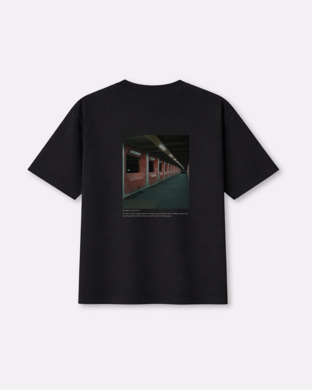 D852 Oversized T-Shirt Matte Black