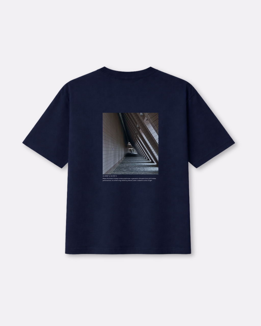 D852 Oversized T-Shirt Royal Navy