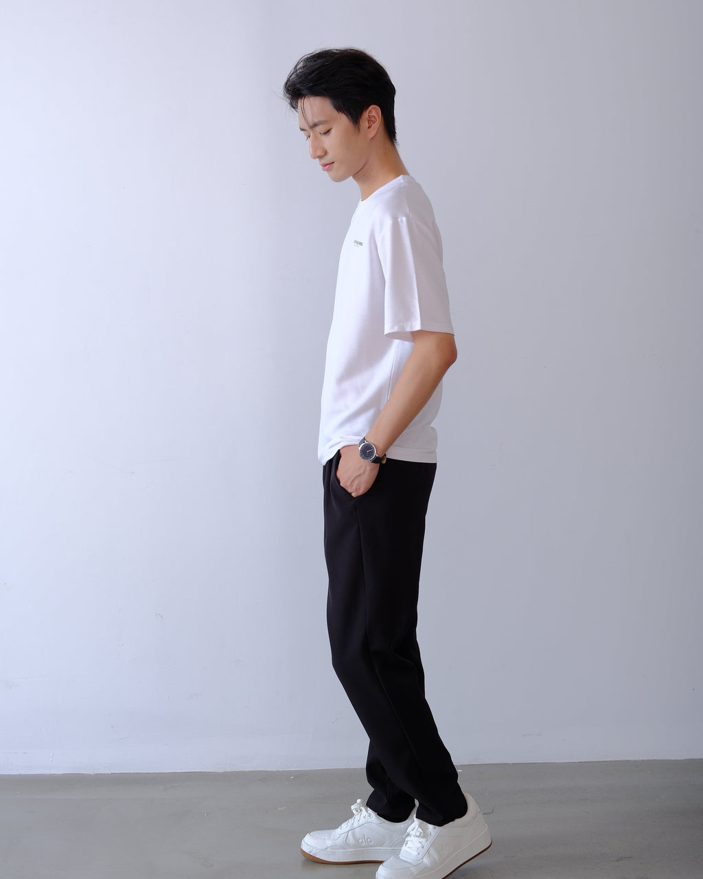 Foundational Classic-Fit Trousers Matte Black