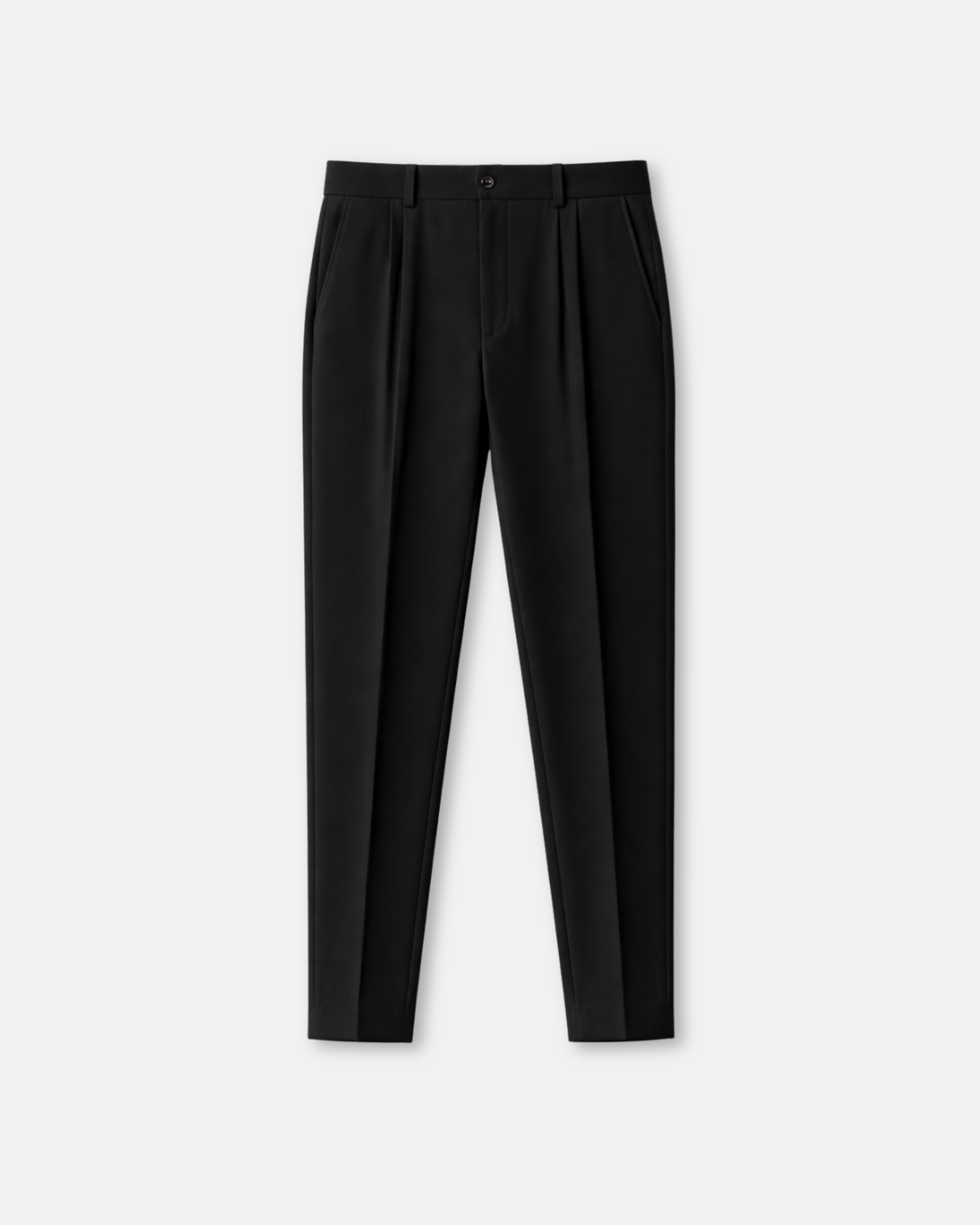 Foundational Classic-Fit Trousers Matte Black