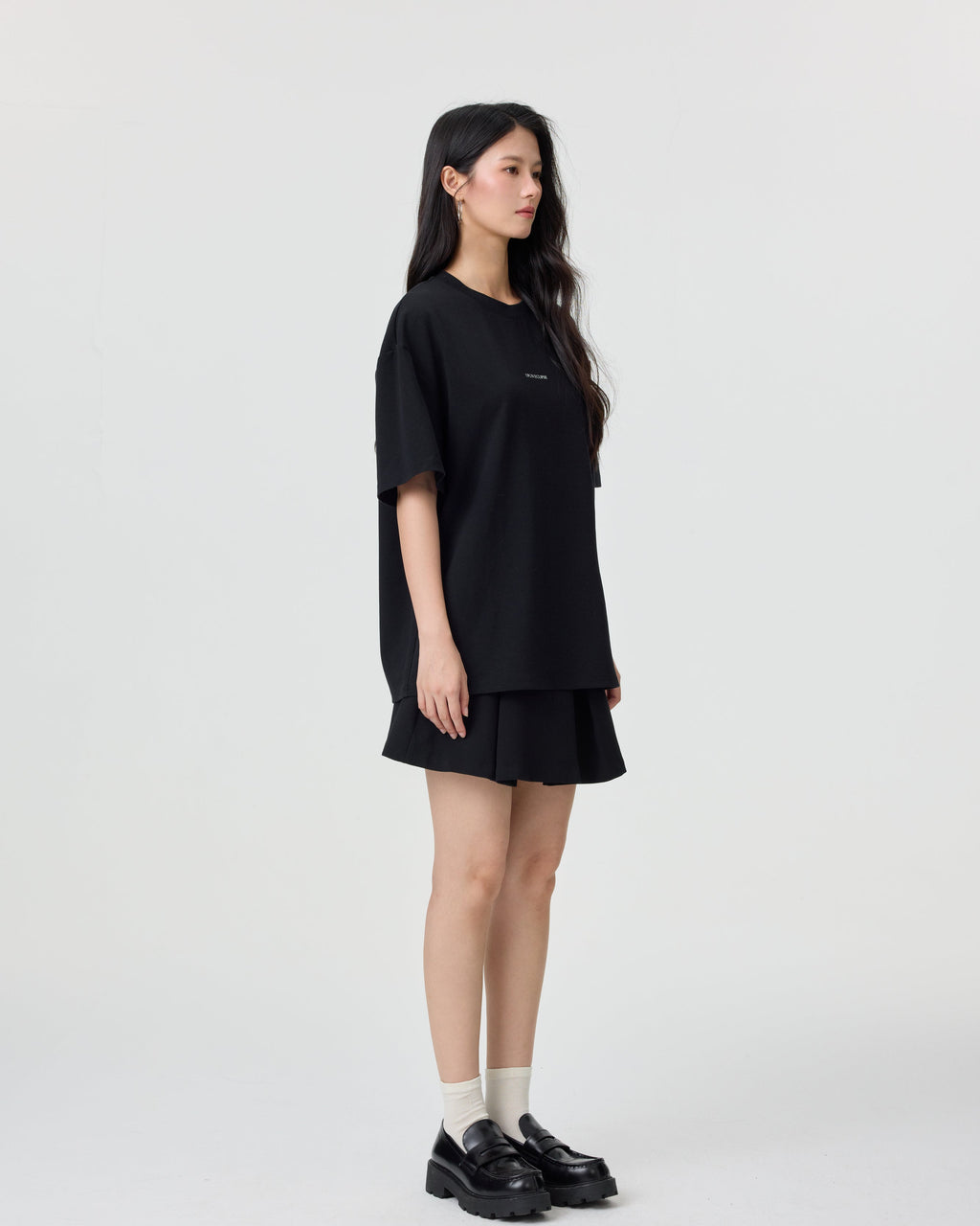 D852 Oversized T-Shirt Matte Black