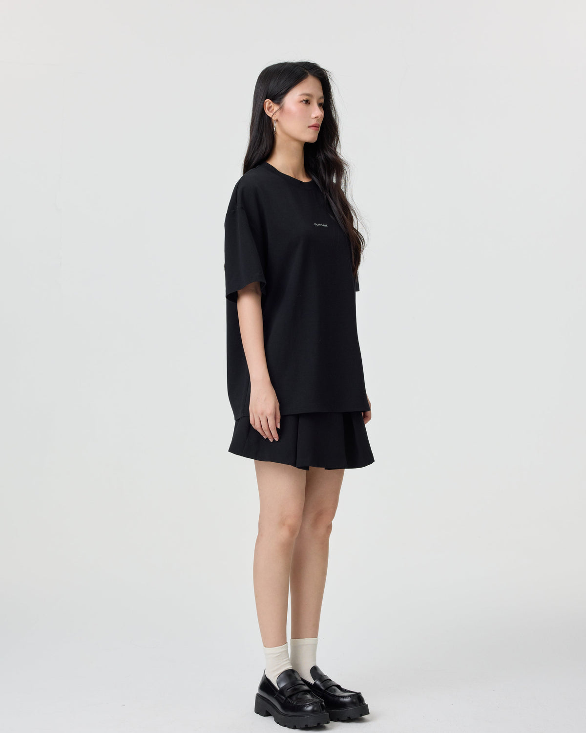 D852 Oversized T-Shirt Matte Black