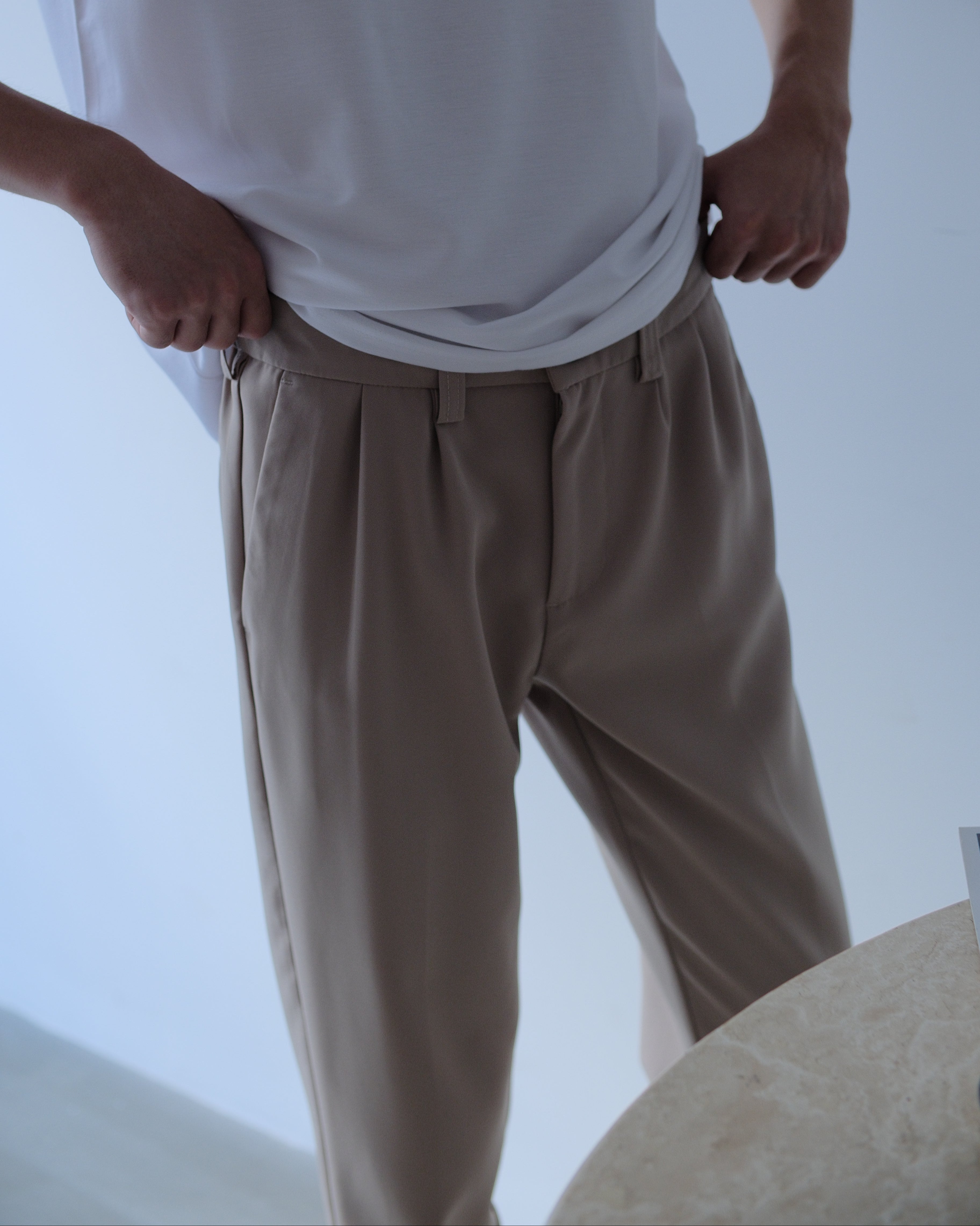 Foundational Classic-Fit Trousers Soft Beige