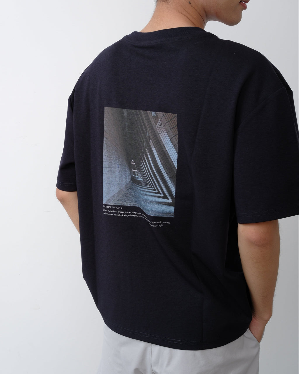 D852 Oversized T-Shirt Royal Navy
