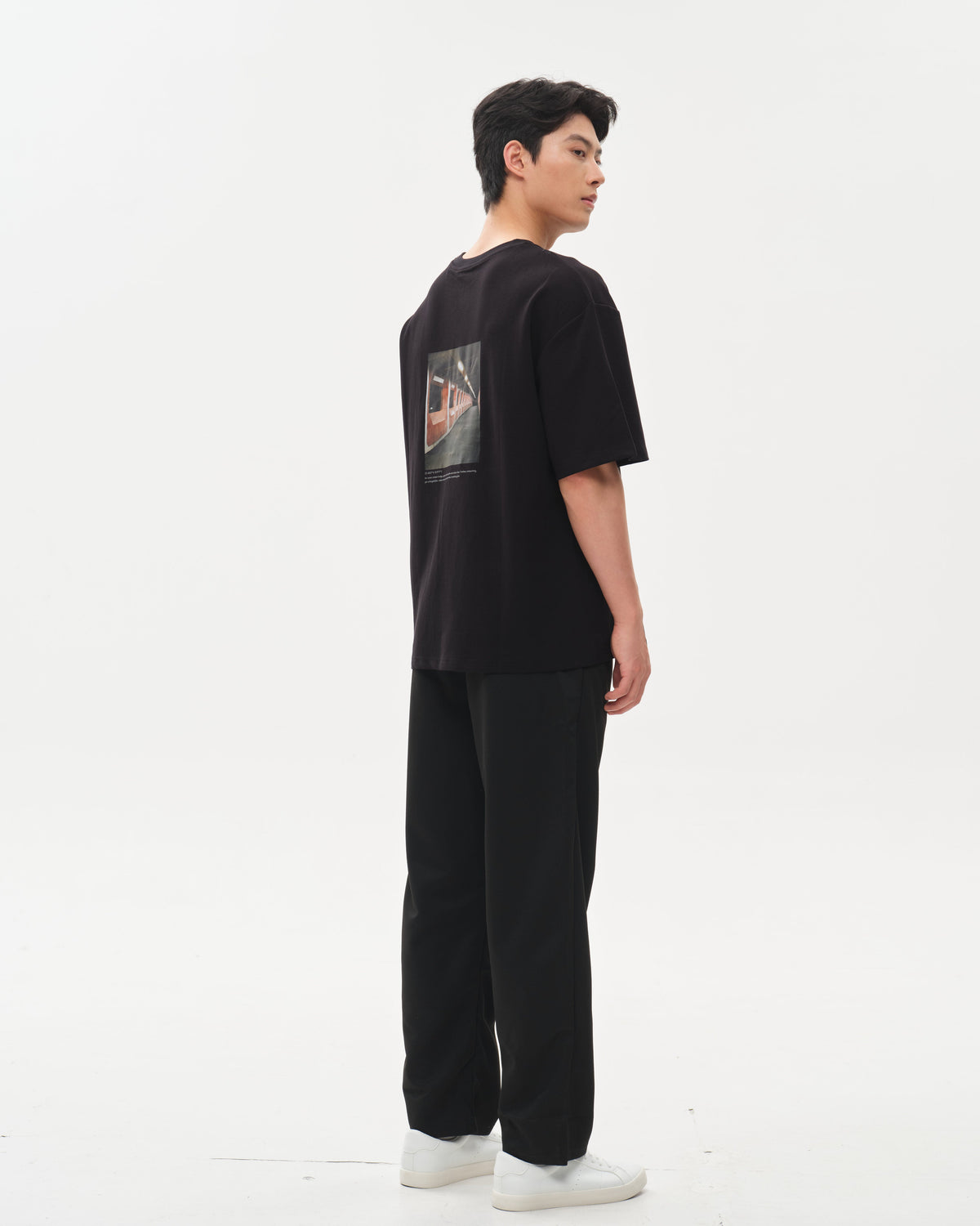 D852 Oversized T-Shirt Matte Black