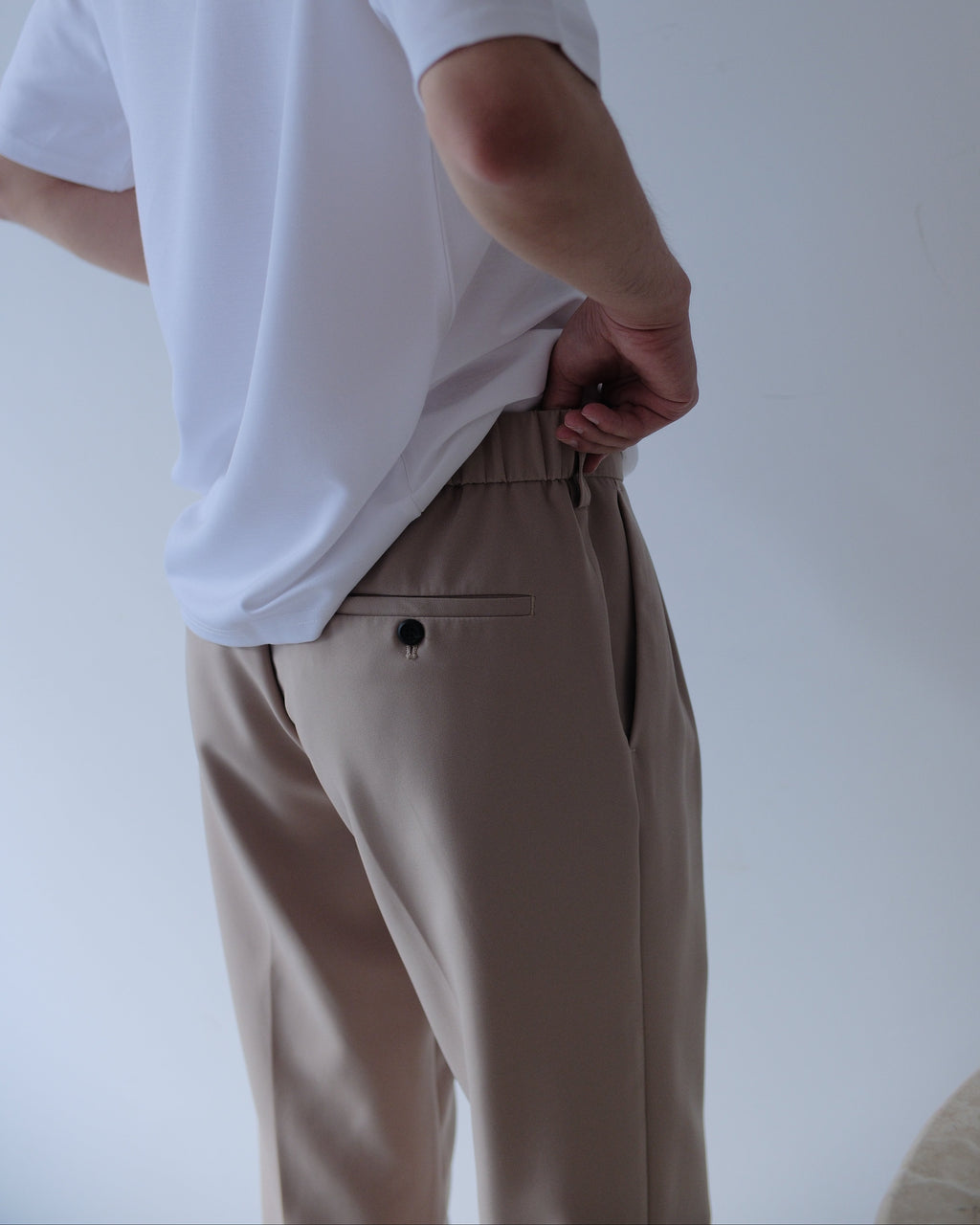 Foundational Classic-Fit Trousers Soft Beige