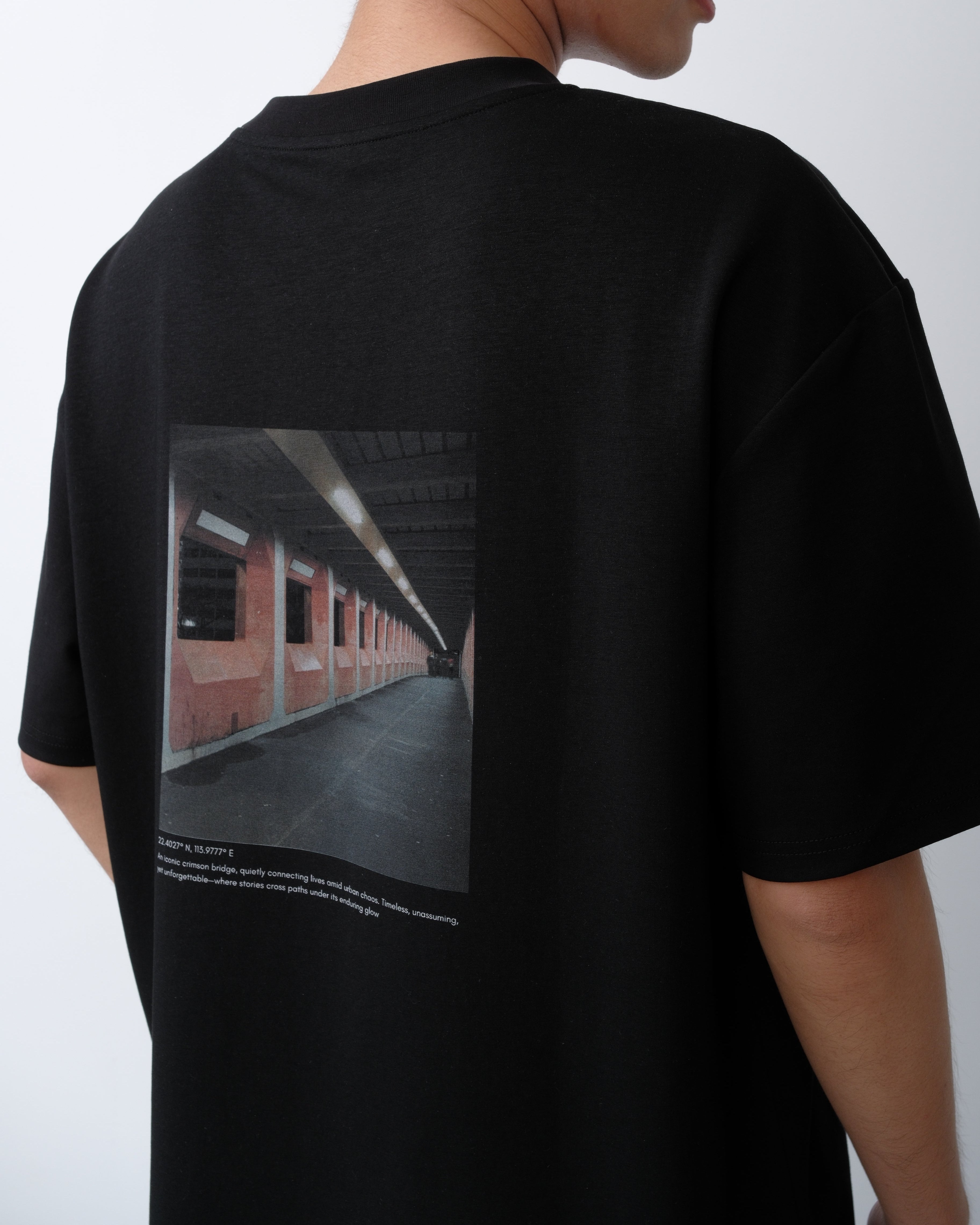 D852 Oversized T-Shirt Matte Black
