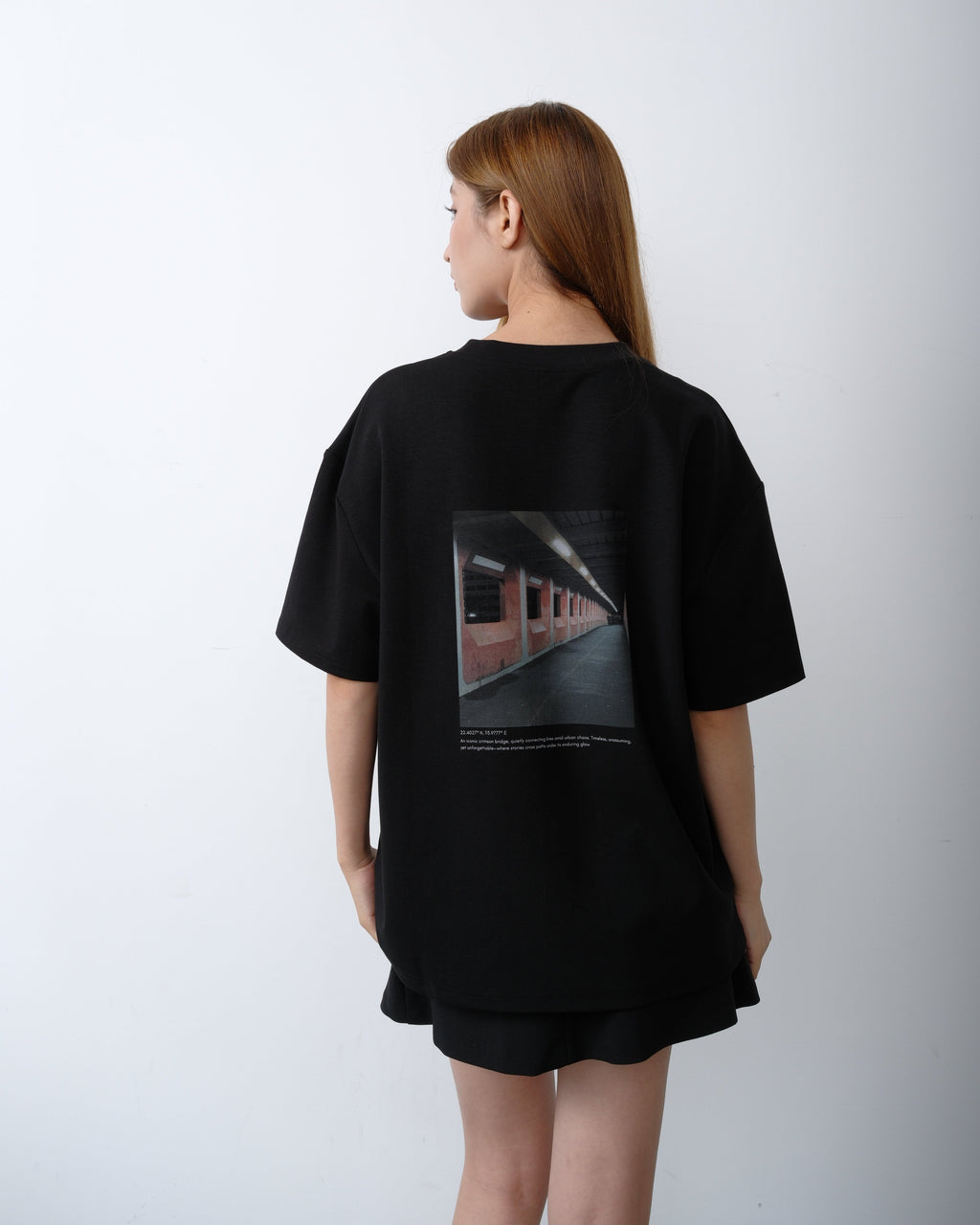 D852 Oversized T-Shirt Matte Black