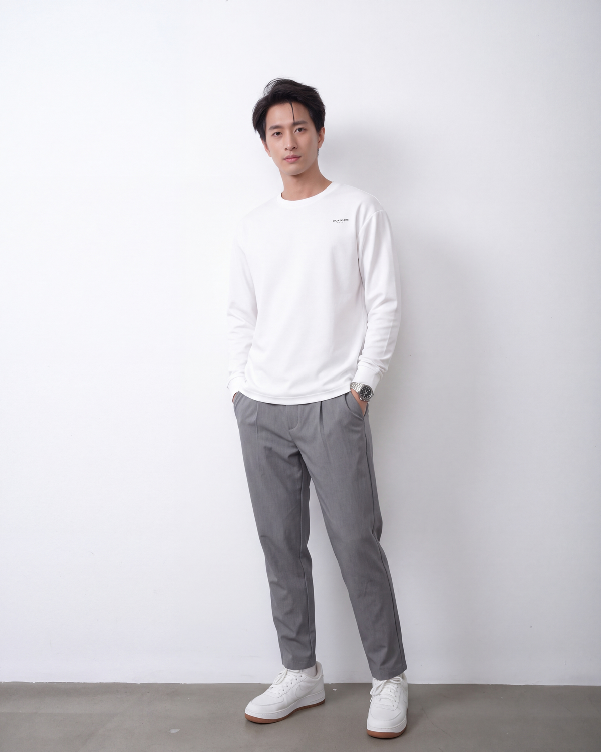 Foundational Long Sleeve Classic White