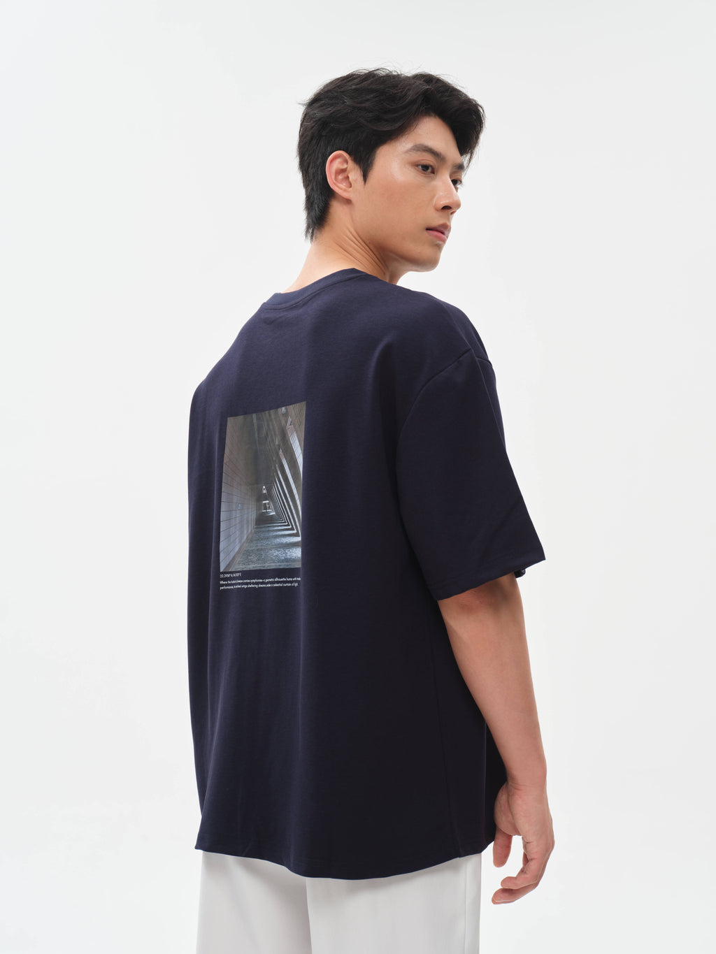 D852 Oversized T-Shirt Royal Navy
