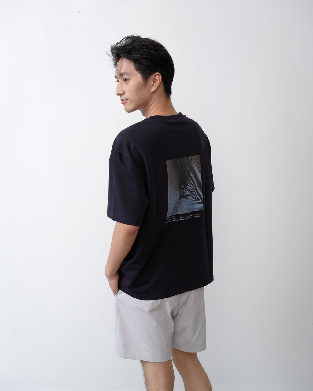 D852 Oversized T-Shirt Royal Navy