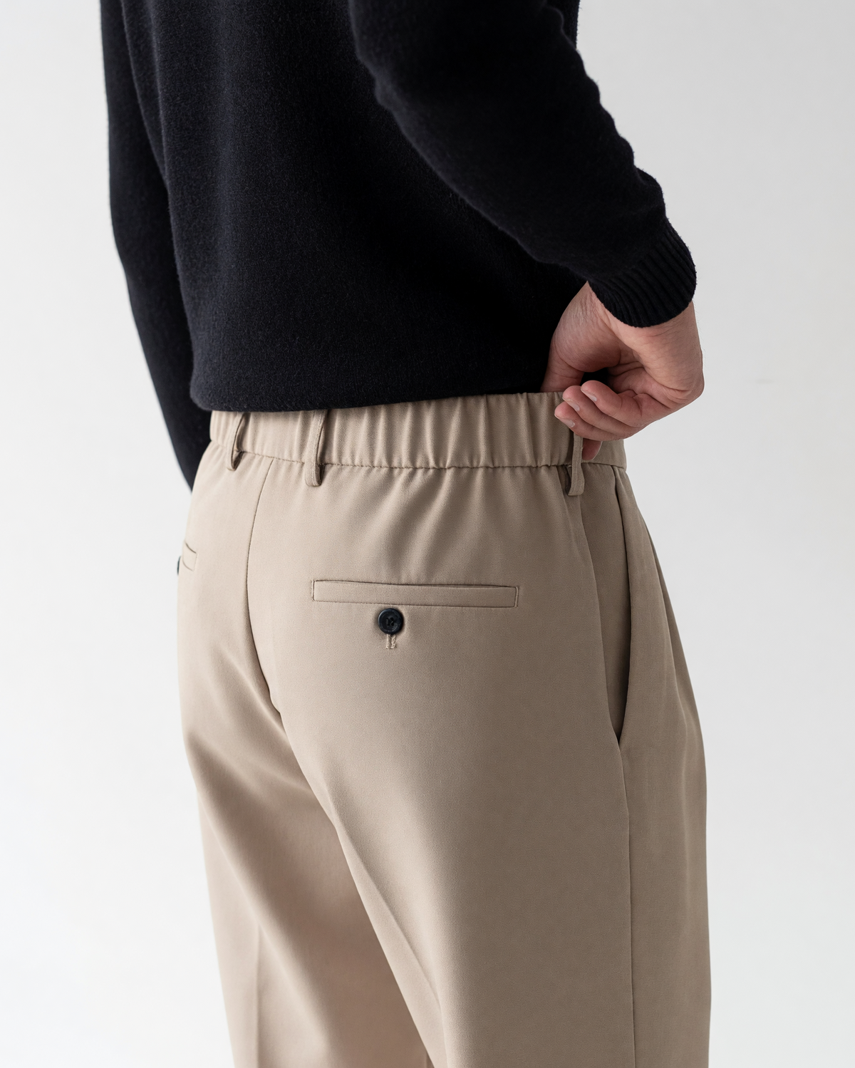 Foundational Classic-Fit Trousers Soft Beige