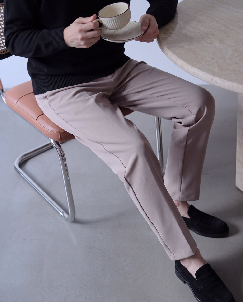 Foundational Classic-Fit Trousers Soft Beige
