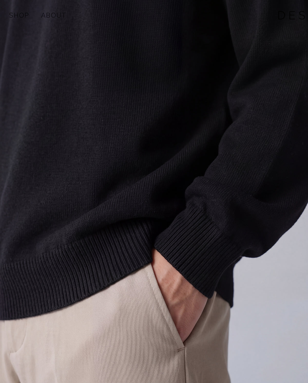 Foundational Sweater Matte Black